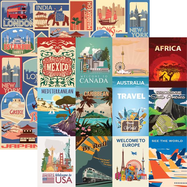 Reminisce Around the World: Global Gateways DS Paper (1 Sheet)