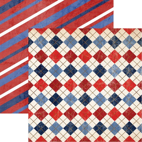 Reminisce American Vintage: Red, White, and Blue DS Paper (1 Sheet)