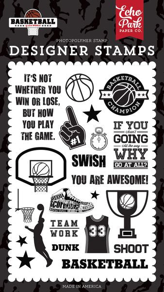EP Basketball Swish Stamp Set