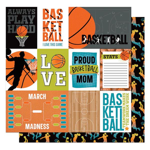 Photoplay MVP Basketball: Cut Aparts Boy DS Paper (1 Sheet)