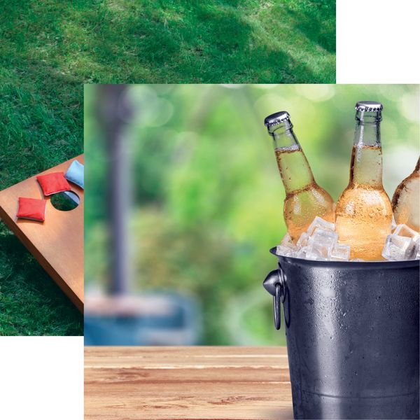 Reminisce Backyard BBQ: Bucket of Beer DS DS Paper (1 Sheet)