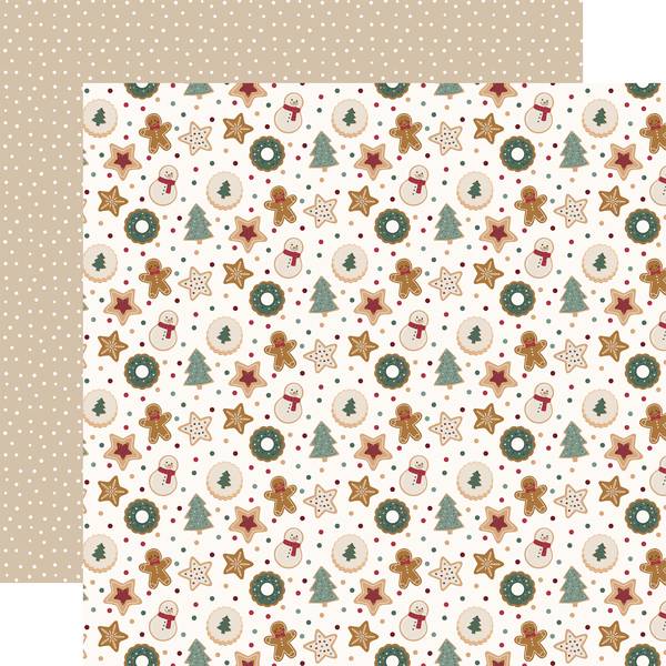 Echo Park Baking Christmas Cheer: Christmas Cookies 12x12 DS Paper (1 Sheet)
