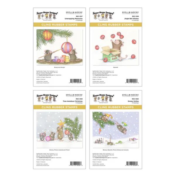 Spellbinders House-Mouse Tree-mendous Christmas Collector Bundle