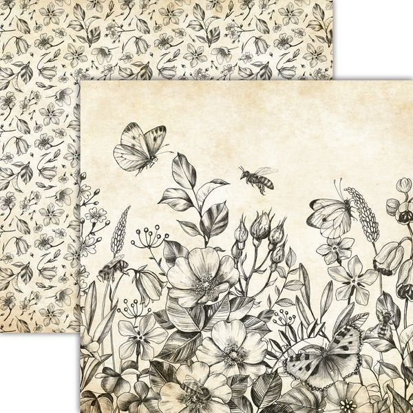 Reminisce Bee Happy: Bee Meadow DS Paper (1 Sheet)