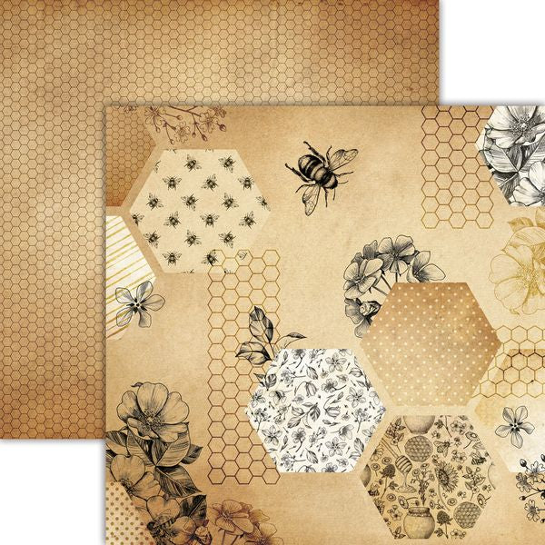 Reminisce Bee Happy: Honeycomb DS Paper (1 Sheet)