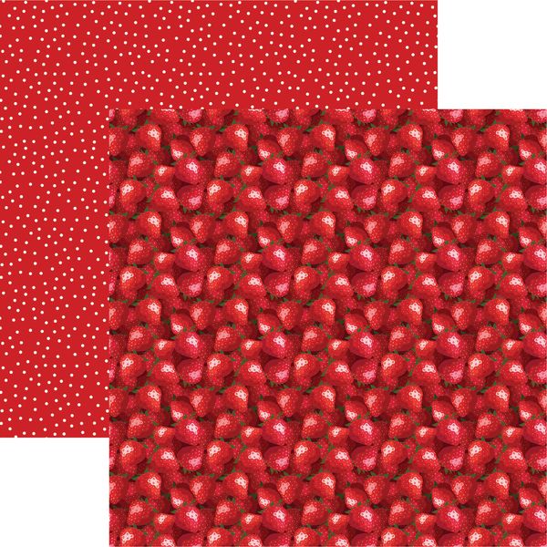 Reminisce Berry Sweet: Strawberry DS Paper (1 Sheet)