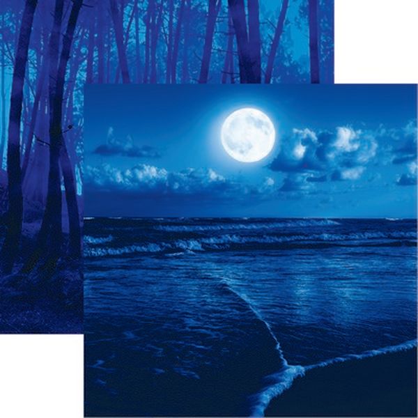 Reminisce Blue World: Midnight Blue Paper DS Paper (1 Sheet)