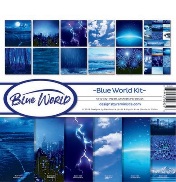 Reminisce Blue World 12x12 Collection Kit