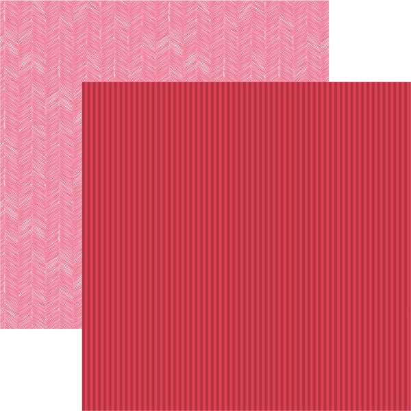 Reminisce Be My Valentine: Love Stripe DS Paper (1 Sheet)