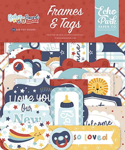 Baby On Board - Boy Frames & Tags