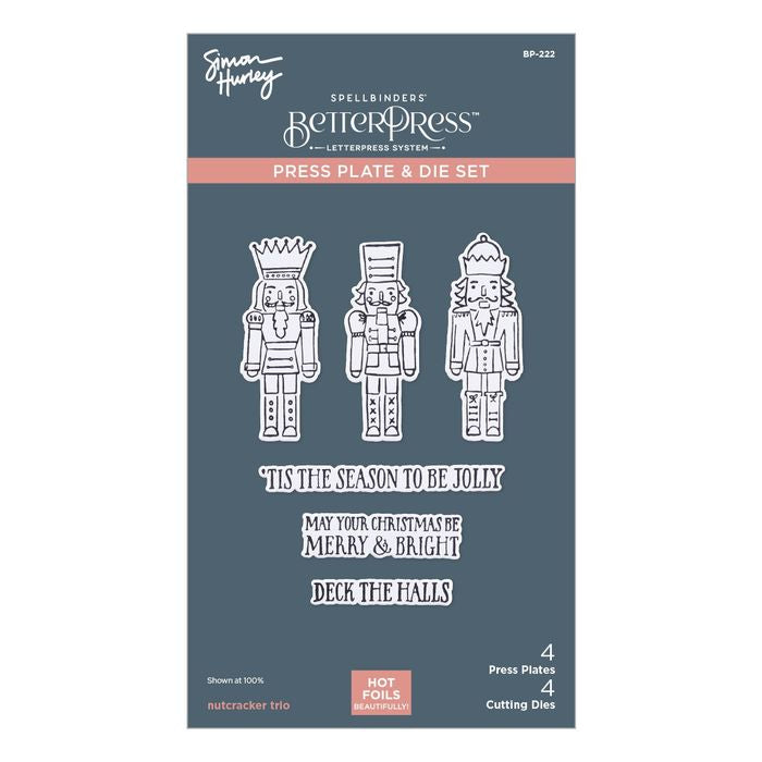 Spellbinders Nutcracker Trio Better Press Plate & Die Set
