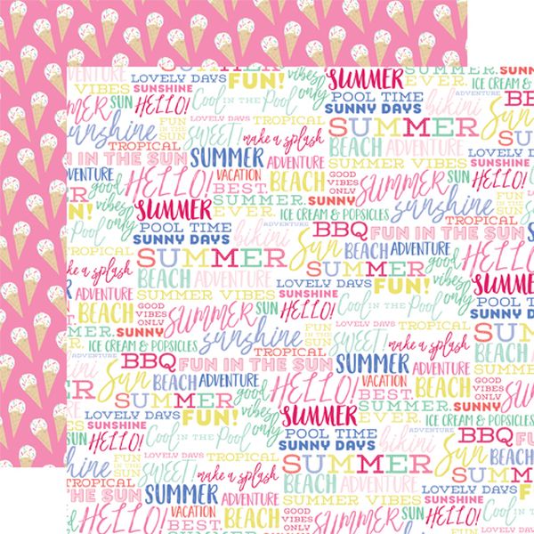 Echo Park Best Summer Ever: Summer Words