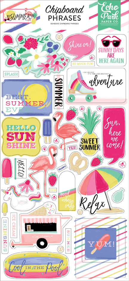 Echo Park Paper Company Best Summer Ever 6x13 Chipboard