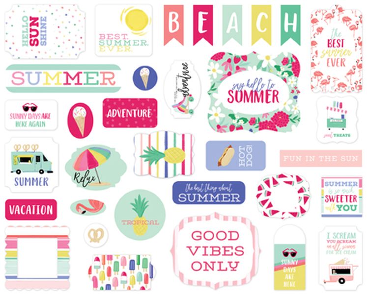 Echo Park Best Summer Ever Ephemera