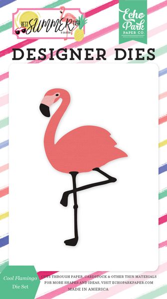 Echo Park Best Summer Ever: Cool Flamingo Die Set
