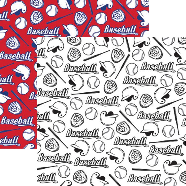 Reminisce Baseball: Baseball Icons Paper DS Paper (1 Sheet)