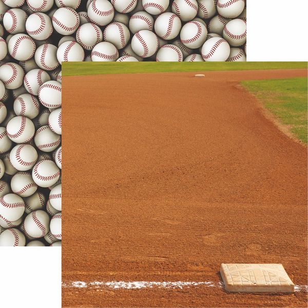 Reminisce Baseball 2: Infield Scrapbook DS Paper (1 Sheet)