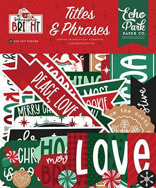 Echo Park Baking Spirits Bright Titles & Phrases Ephemera