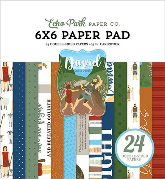 Echo Park Bible Stories David and Goliath 6X6 Paper Pad