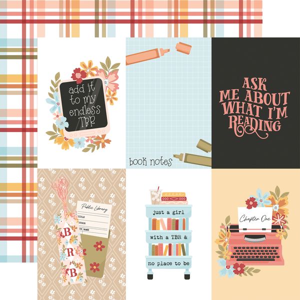 Echo Park Bookish: 4x6 Journaling Cards