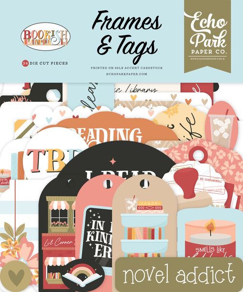 Echo Park Bookish: Bookish Frames & Tags