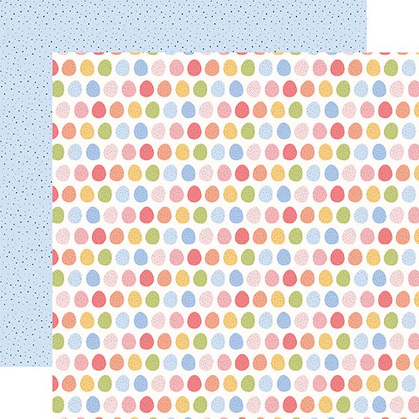 Echo Park Bunnies And Baskets: Speckled Eggs 12x12 DS Patterned Paper (1 Sheet)