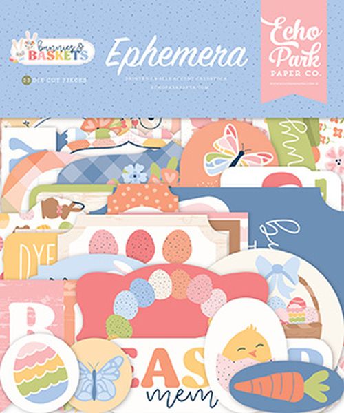 Echo Park Bunnies And Baskets Ephemera