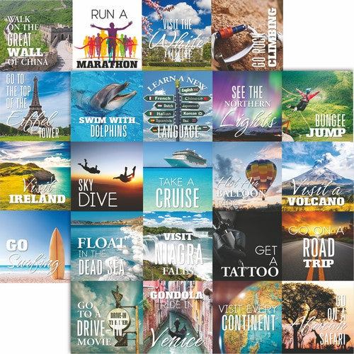 Reminisce Bucket List: Bucket List DS Paper (1 Sheet)