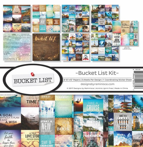 Reminisce Bucket List Collection Kit