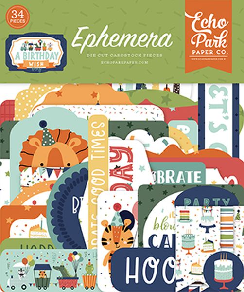 Echo Park A Birthday Wish Boy Ephemera