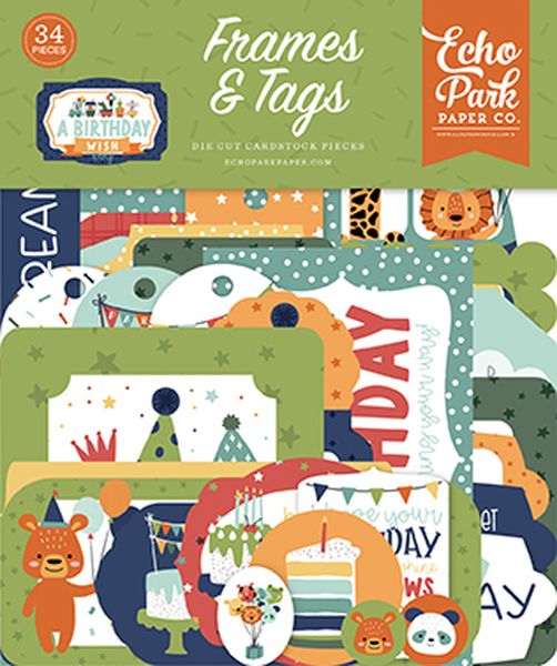 Echo Park A Birthday Wish Boy Frames & Tags