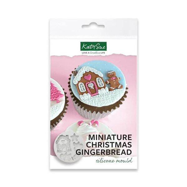 Katy Sue Miniature Christmas Gingerbread Silicone Mould