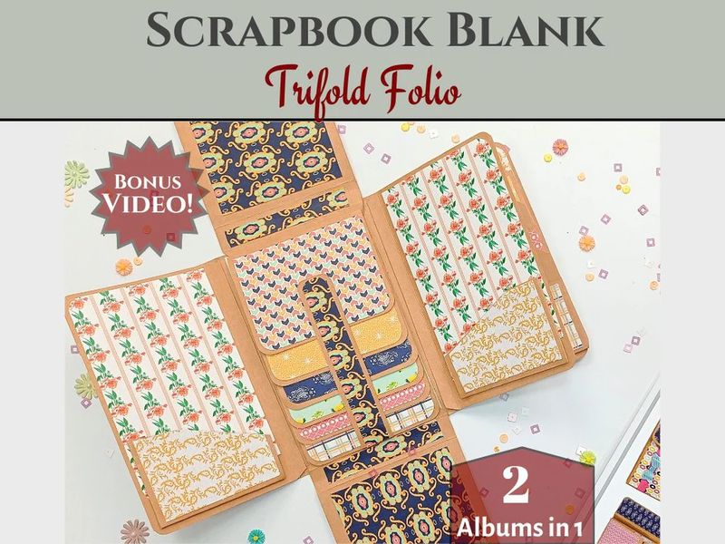 CrafTreat Scrapbook Blanks: Hexagon Explosion Box, Black & Kraft Color