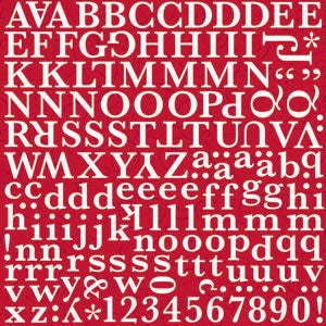 Reminisce Christmas 12x12 Glitter Alphabe