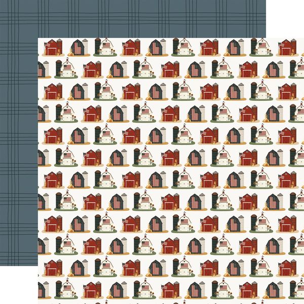 Carta Bella Americana: God Bless This Barn 12x12 DS Patterned Paper