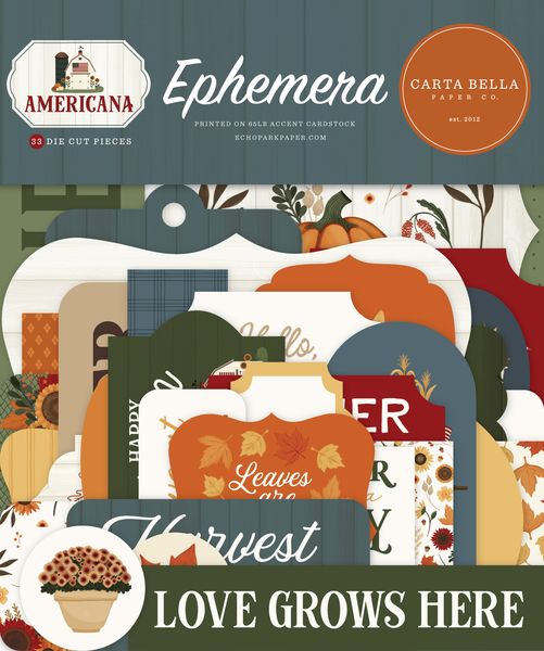 Carta Bella Americana Ephemera