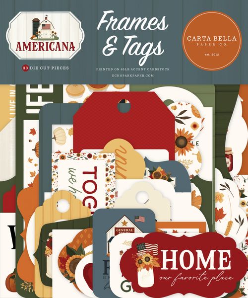 Carta Bella Americana Frames & Tags