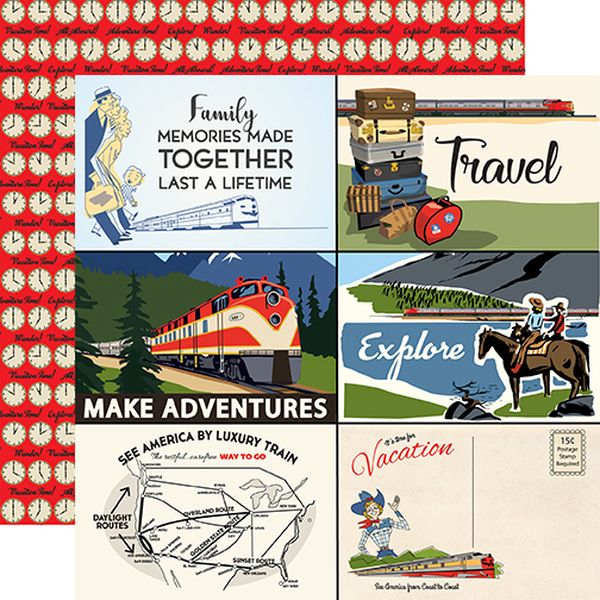 Carta Bella All Aboard: 4x6 Journaling Card