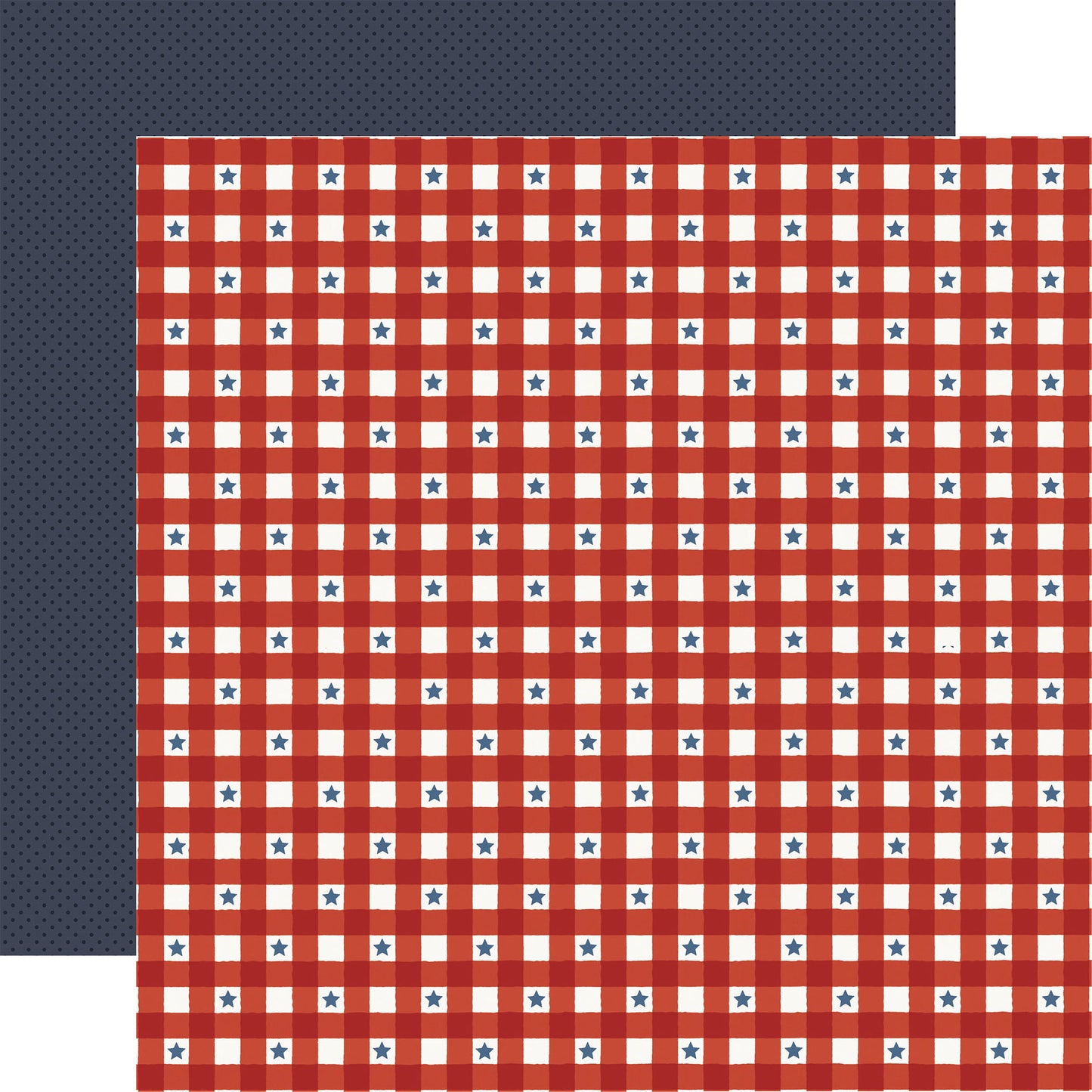 Carta Bella Americana Summer: Starry Plaid 12x12 Patterned Paper