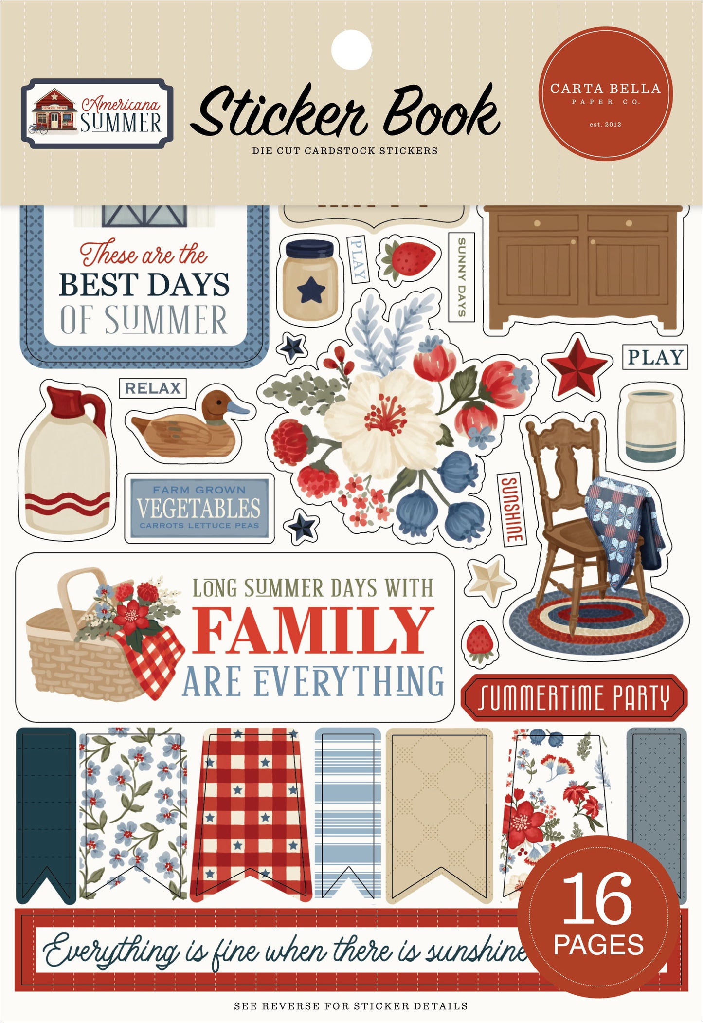 Carta Bella Americana Summer Sticker Book