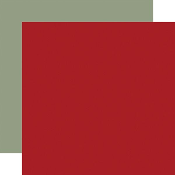Carta Bella A Wonderful Christmas: Red / Lt. Green -Coordinating Solid