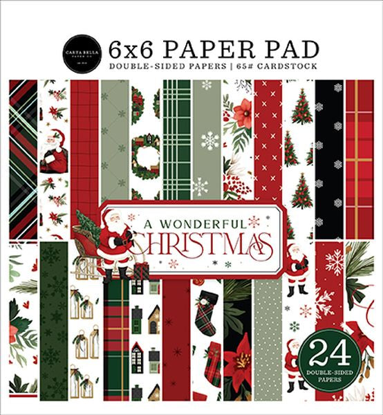 Carta Bella DISC - A Wonderful Christmas 6x6 Pad