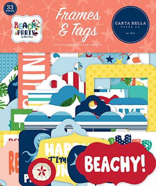 Carta Bella Beach Party Frames & Tags