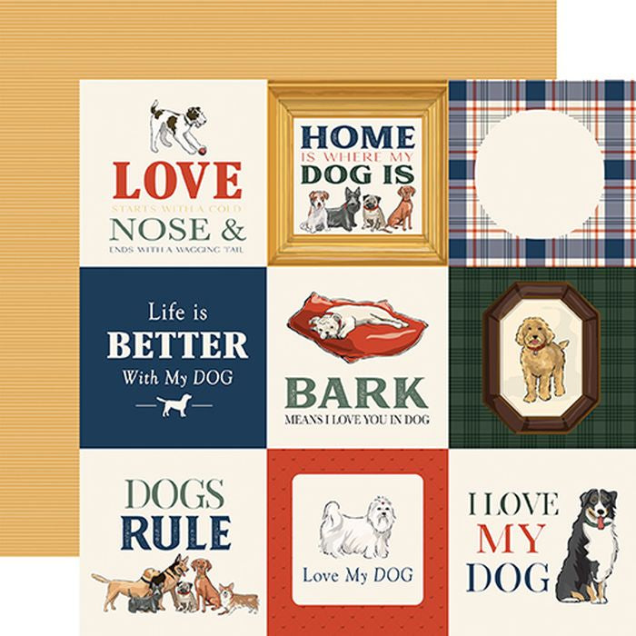 Carta Bella Best In Show: 4x4 Journaling Cards 12x12 DS Patterned Paper (1 Sheet)