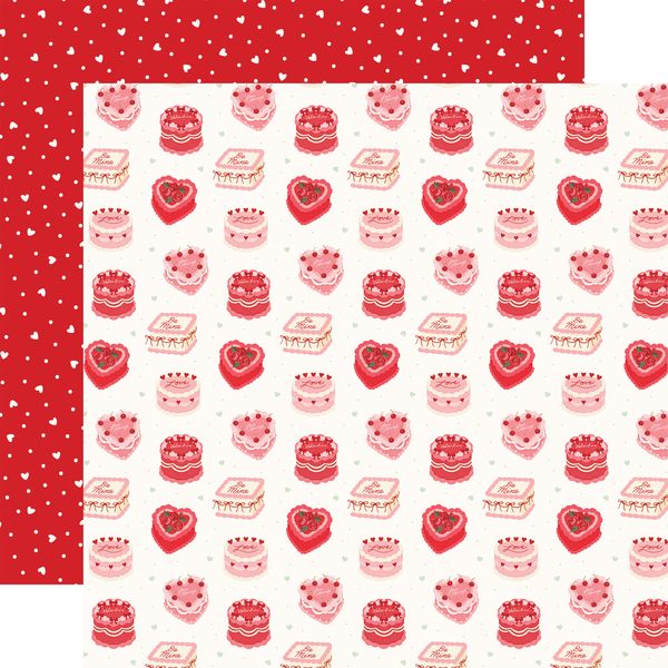 Carta Bella Be Mine Be Mine Cakes 12x12 DS Patterned Paper (1 Sheet) (1 Sheet)