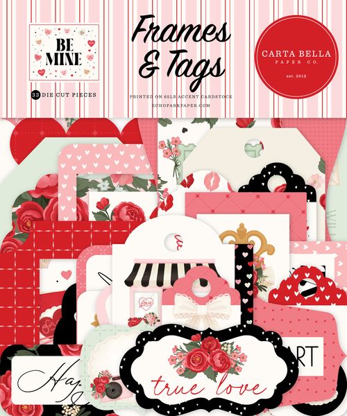 Carta Bella Be Mine Frames & Tags