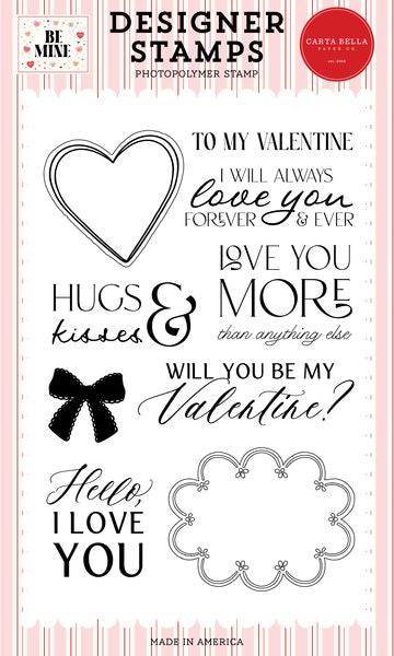 Carta Bella Be Mine To My Valentine Stamp Set