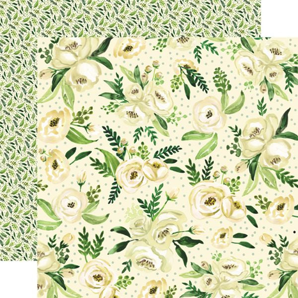 Botanical Garden White Rose Spray DS Paper (1 Sheet)