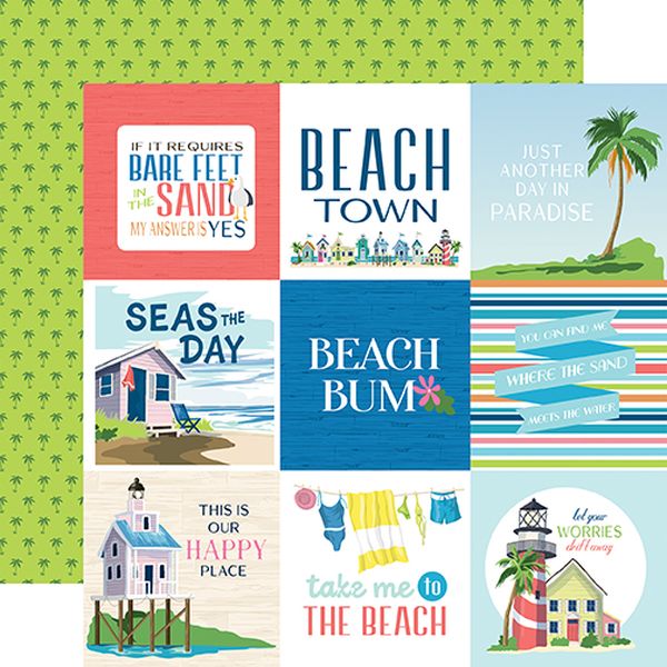 Carta Bella Beach Town 4x4 Journaling Cards