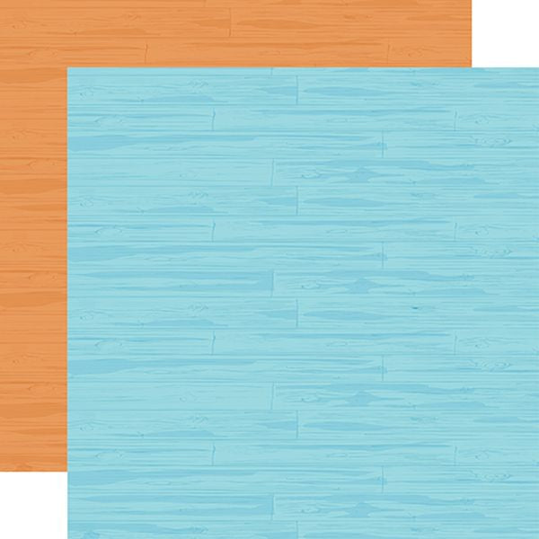 Carta Bella Beach Town: Blue / Orange 12x12 Coordinating Solid DS Paper